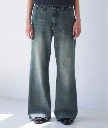 [ LUENNA ] 세미 플레어 데님 팬츠 M