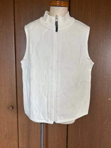 KOON 이탈리아 브랜드 남성용 아이보리 퀼팅 베스트