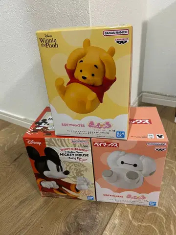 디즈니 소프트 피규어 3종 세트