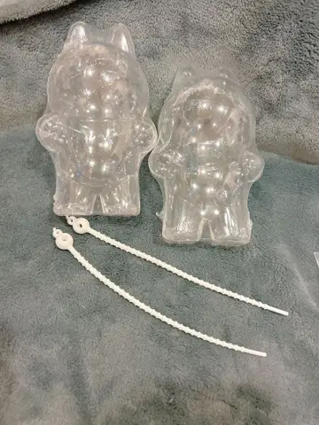 라부부 LABUBU 아크릴 보호 케이스 수납 케이스 2개 세트