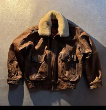 90s G-1 type sheep leather flight jacket