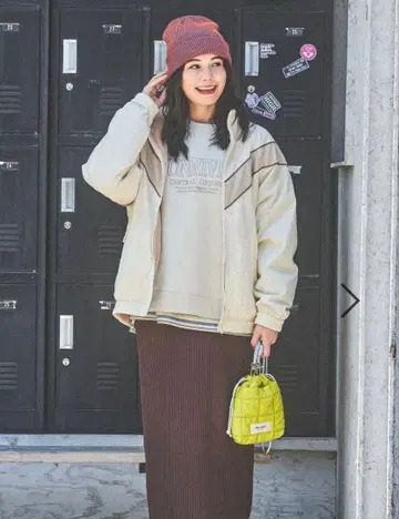 niko and - 리버서블 v 라인 블루종 L