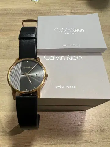 Calvin Klein 아날로그 시계 블랙/골드