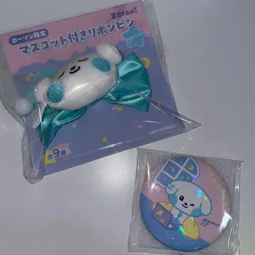 규니니 리본 핑 캔 거울 세트 제로니 로손