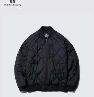 새상품급 유니클로 x 화이트 마운티니어링 다운 자켓 블랙 L