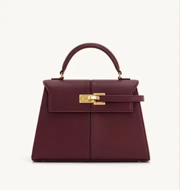 Elise 라지 탑 핸들 백 - 클라렛