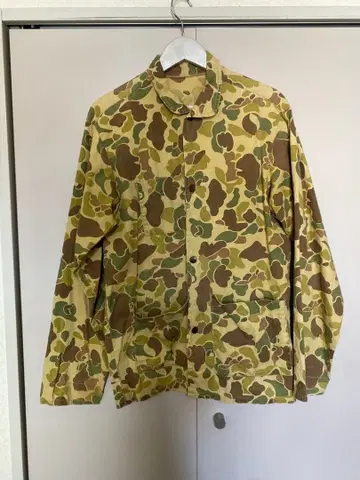 빈티지 카모플라쥬 코튼 밀리터리 자켓