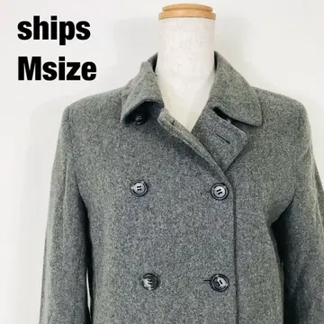 SHIPS 쉽스 울 혼방 더블 p 코트 울 코트 그레이 C6