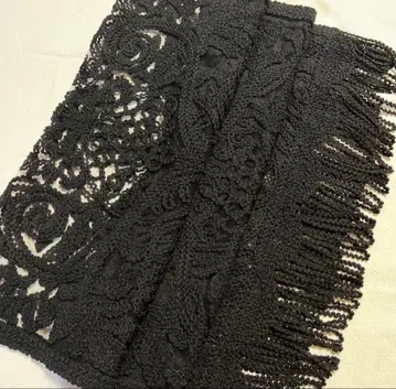 새상품 숄 고급 실크 본토 아마미오시마 진흙 염색 무늬 무츠키 블랙 컬러