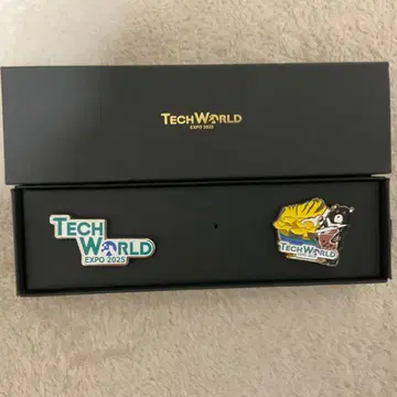 오사카 간사이 만박 대만 파빌리온 테크월드 핀 배지 2개 세트