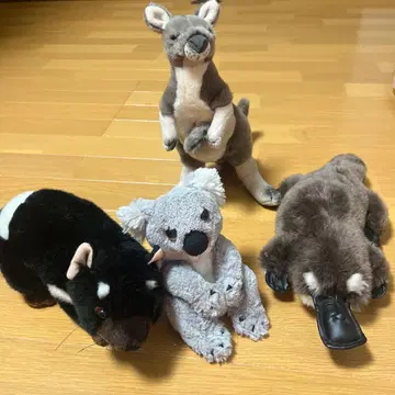 태즈매니아 봉제 인형 세트 약 30cm