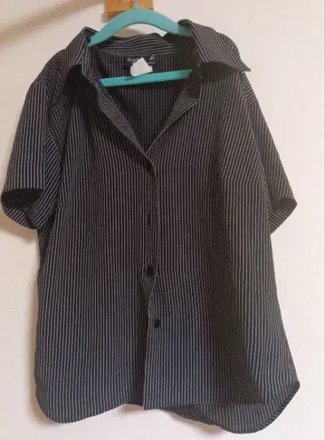 agnis b. 반팔 스트라이프 셔츠 사이즈 1