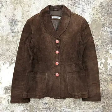 90s EMPORIO ARMANI 스웨이드 가죽 자켓