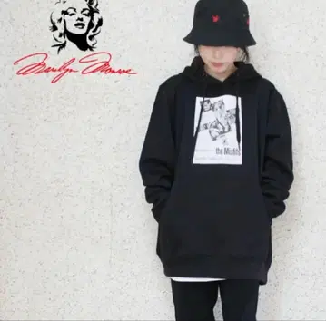 The Misfits 프린트 후드티 블랙 M, XL 마릴린 몬로