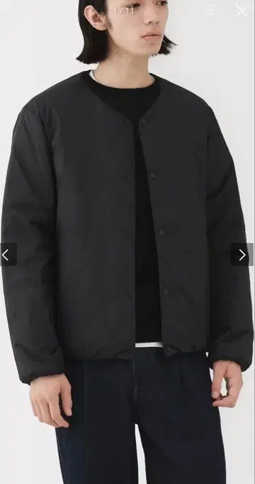 무인 2025 다운 자켓 블랙 L