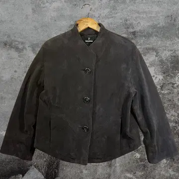 자켓 상의 블랙 옅은 보라색 버튼 남성용 여성용 코듀로이 겨울