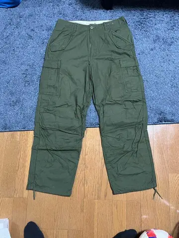 카고 팬츠 올리브 그린 6 포켓