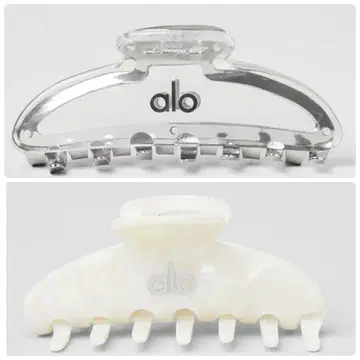 미개봉 새상품 alo 클리어 헤어 클립 아로 요가 yoga 2개 세트