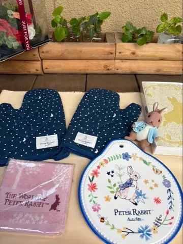 피터 래빗 오븐 미트 플레이트 타월 세트