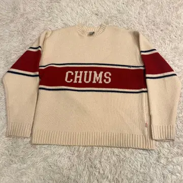 새상품급 CHUMS 로고 니트 스웨터 XL 사이즈