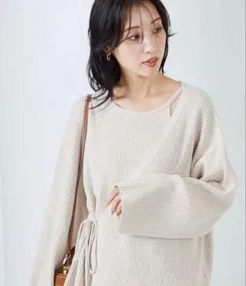 카슈쿨 멀티 웨이 니트 긴팔 베이지