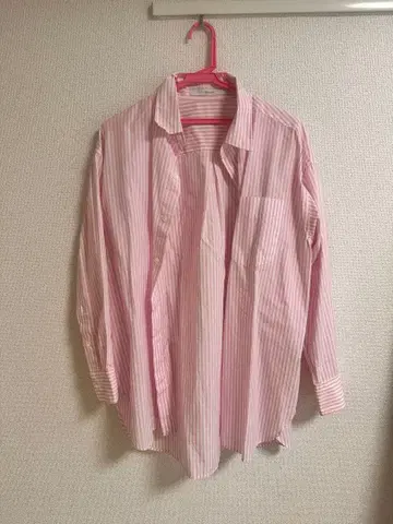 FRAMeWORK 핑크 스트라이프 셔츠