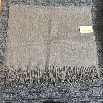 TRUSSARDI 그레이 프린지 머플러
