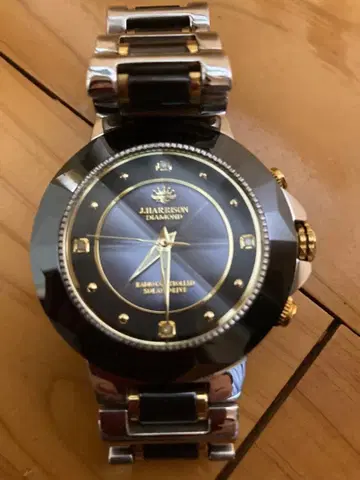 JHARRISON 블랙 골드 시계