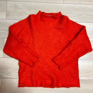 LACOSTE 오렌지 터틀넥 스웨터 M