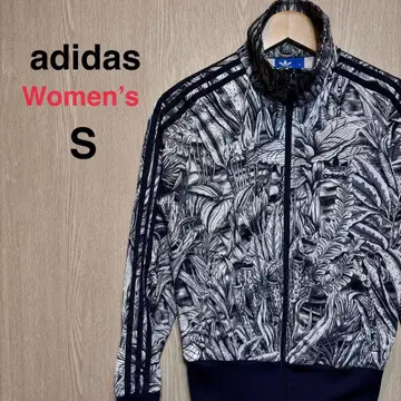 아디다스 오리지널 트랙 자켓 여성용 S 블랙 계열 자수 로고