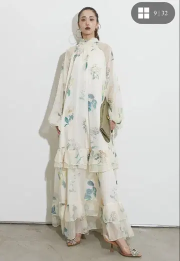 플라워 티어드 원피스 ANDREA & Co