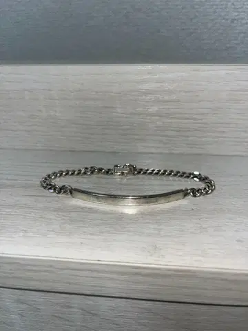 실버 925 스타일 체인 팔찌 약 20cm