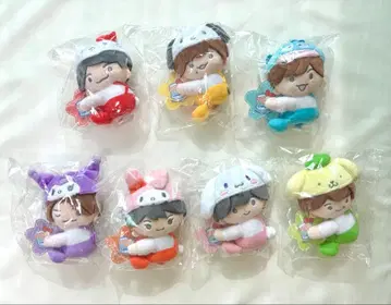 나니와단시 산리오 콜라보 봉제 인형 7개 세트