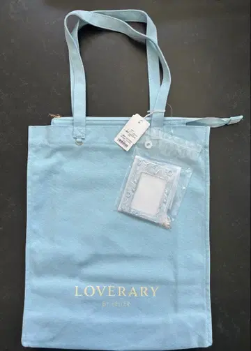 러브러리 바이 페이러 썸씽 블루 토트백 덕질