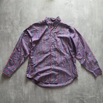 L.L.Bean 버튼 다운 스트라이프 셔츠 홍콩 제조