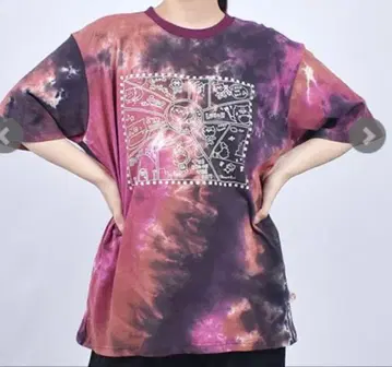 드럭 스토어즈 mof manul 타이다이 코믹스풍 프린트 T셔츠