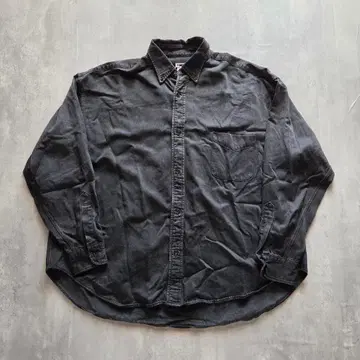 H BEAUTY&YOUTH 블랙 데님 BD 셔츠