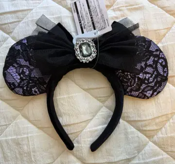 디즈니 머리띠 미니 퍼플 레이스 할로윈 2024