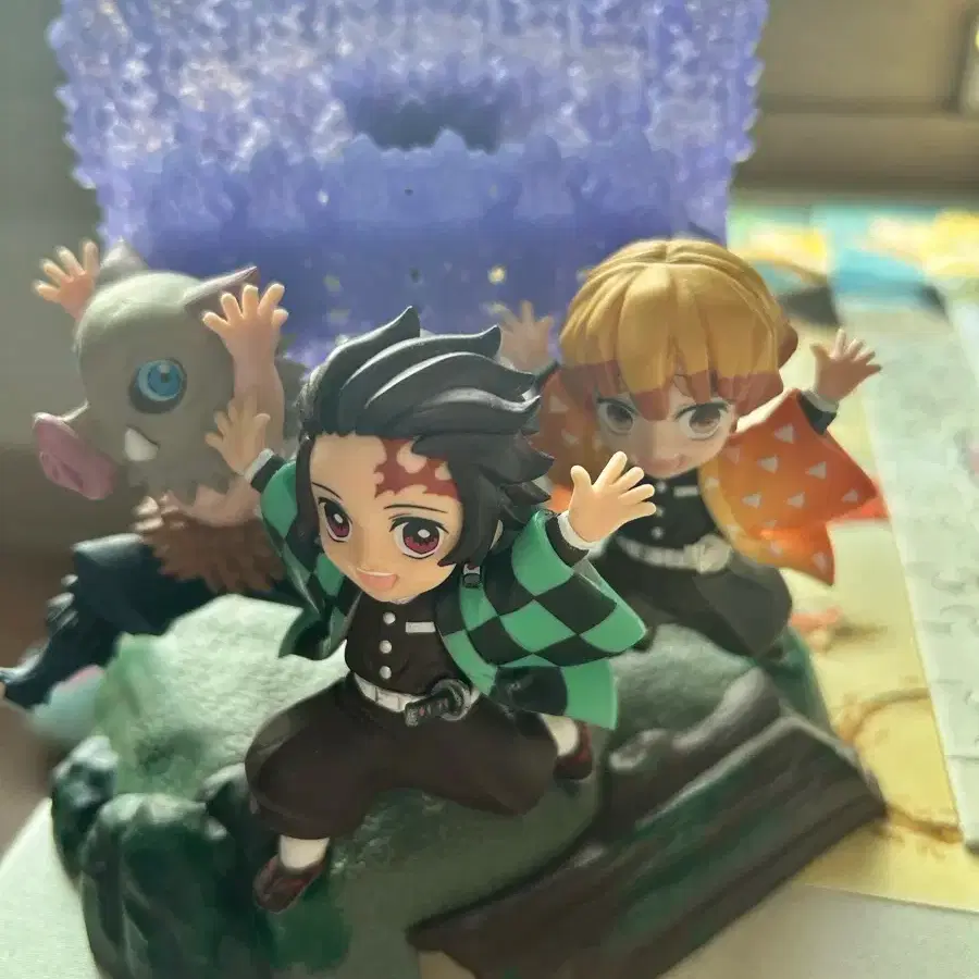 Demon Slayer Tanjiro, Zenitsu, and Inosuke First Meeting Figure Set! (No box)