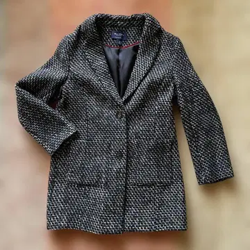 새상품 Lands' End 트위드 롱 자켓 코트 13호 XL