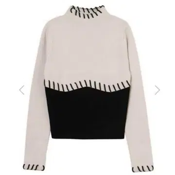 melt the lady 스티치 니트 상의