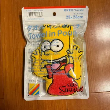 훼미리마트 심슨 타월 파우치 23x23cm