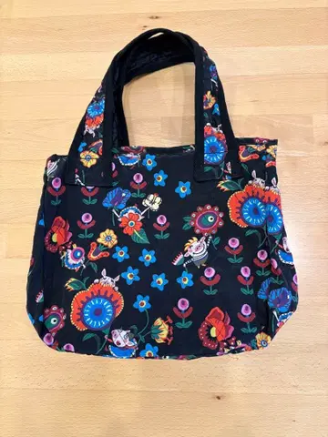 알베로베로 올레볼레 브라 used 블랙 꽃무늬 리버서블 토트백
