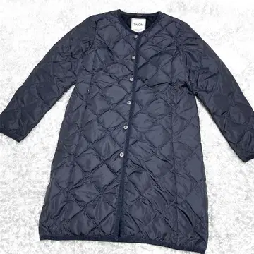 타이온 시티라인 고기능 다운 노카라 퀼팅 다운 코트