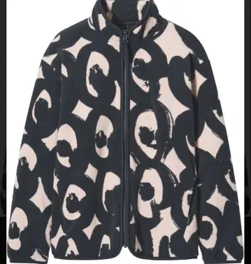 유니클로 마리메코 콜라보 플리스 자켓 M 블랙