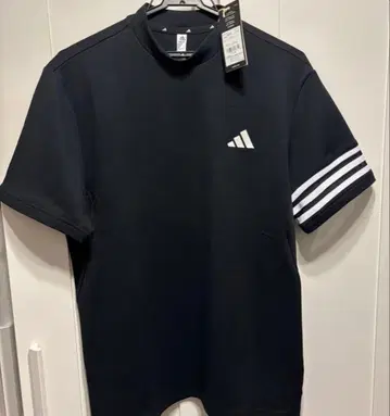 [ 새상품 ] 아디다스 골프 모크넥 셔츠 남성용 M 블랙