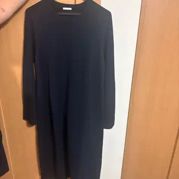 GU 셋업 네이비 니트 롱 원피스 XL