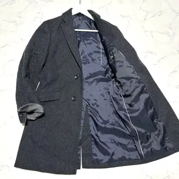 새상품급 정장 셀렉트 체스터 코트 차콜 그레이 본셋업 S 헤링본