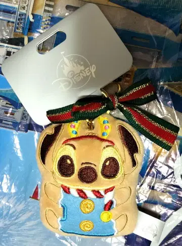 스티치 봉제 인형 키링 키체인 크리스마스 쿠키 디즈니
