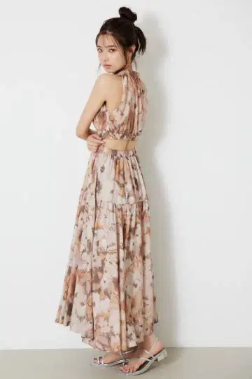 홀터넥 개더 원피스 여신 원피스